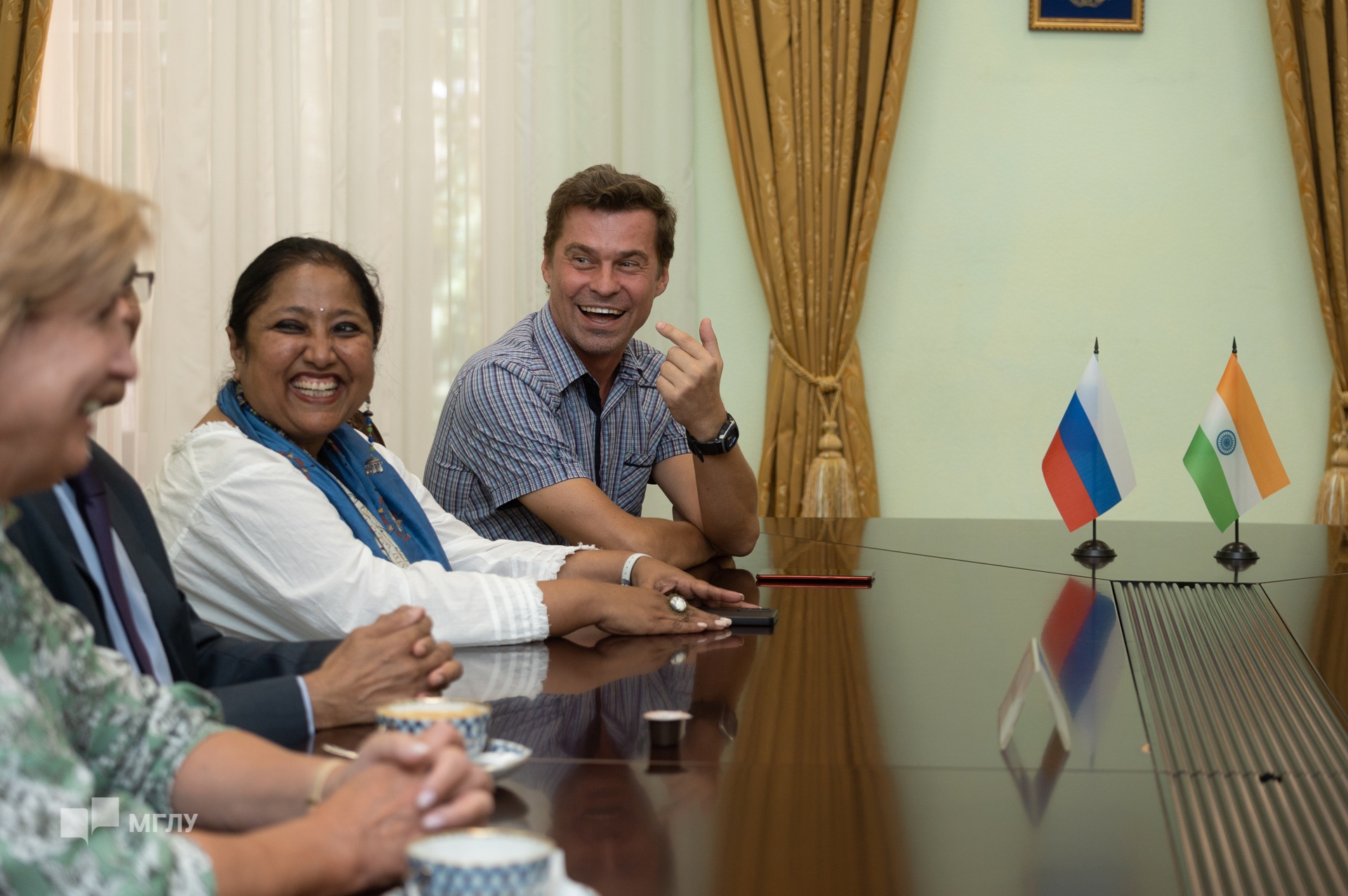 Rector Irina Kraeva Meets Counselor of the Indian Embassy