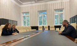 Представители МГЛУ встретились с президентом Федеральной Грузинской национально-культурной автономии в России Давидом Цецхладзе