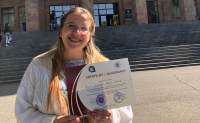 Доклад студентки переводческого факультета Алёны Сулименко был признан лучшей речью международной конференции конференции