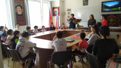 Открытый урок для детей диаспоры в Центре киргизского языка и культуры им. Чингиза Айтматова 