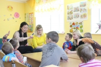 MSLU Volunteers Teach and Play with Orphans