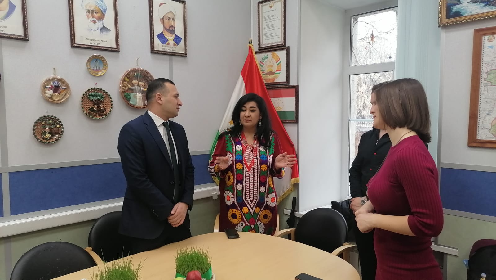 Встреча с атташе по вопросам культуры и образования  Посольства Республики Таджикистан в Российской Федерации