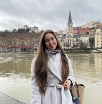 Yulia Bezgina, Department of the French language, on her internship at Lumiere Lyon 2 University, France.